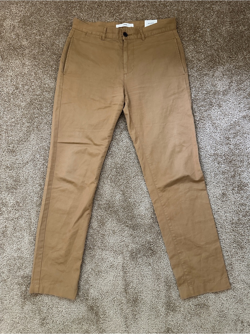 Billy Reid Slim Chino Pants in Tan